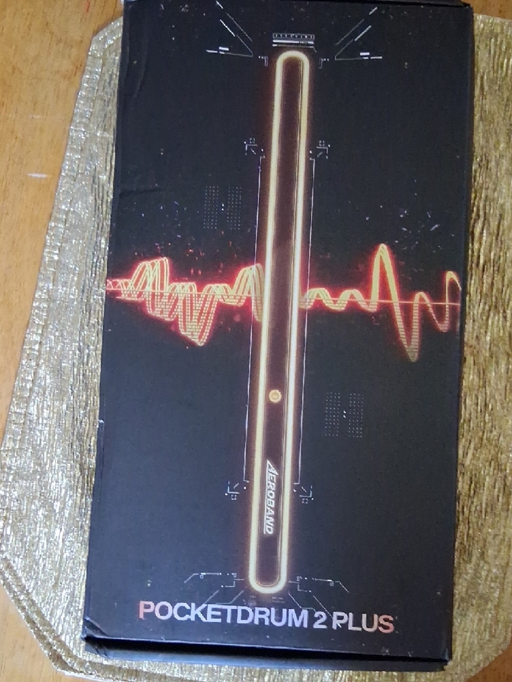 Aerosound Black and Gold LED Soundbar Accent Light New In box